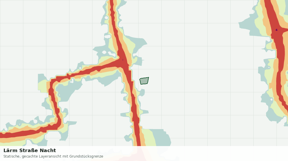 Statische Kartenansicht: Lärm Straße Nacht