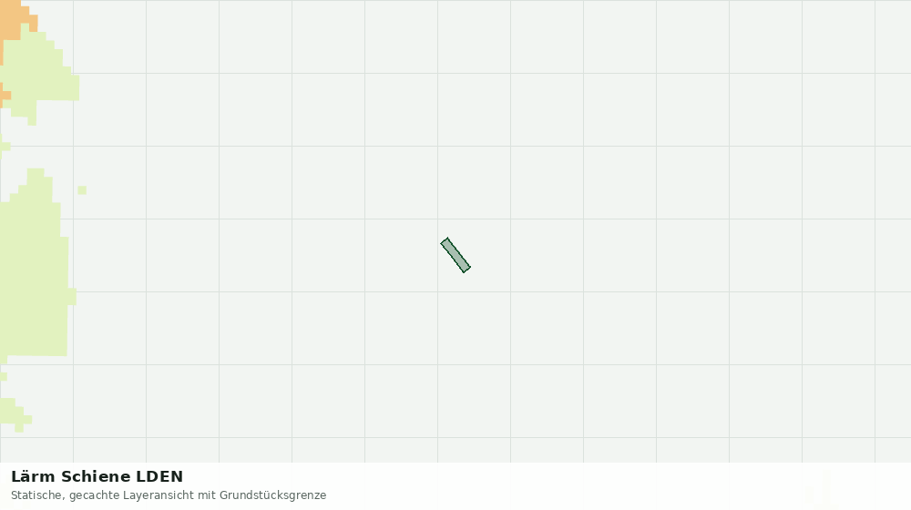 Statische Kartenansicht: Lärm Schiene LDEN