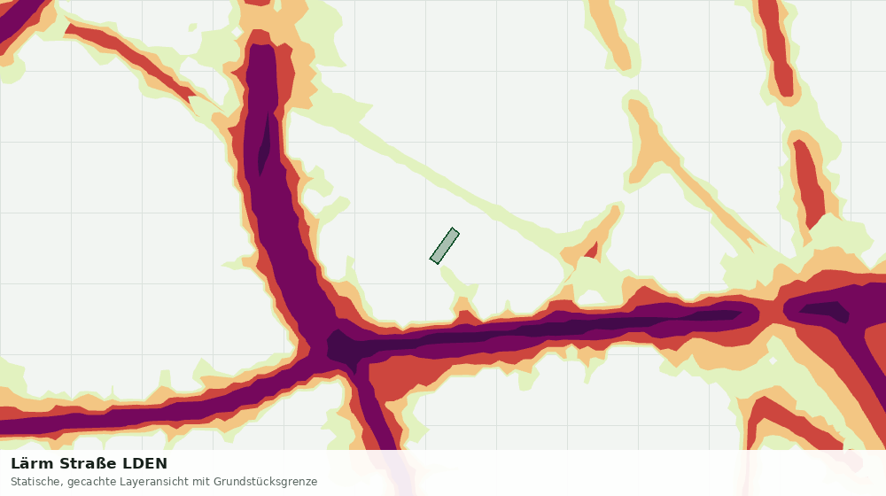 Statische Kartenansicht: Lärm Straße LDEN