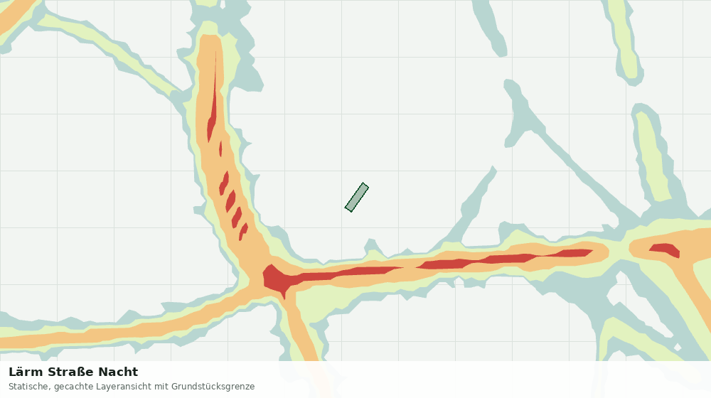 Statische Kartenansicht: Lärm Straße Nacht