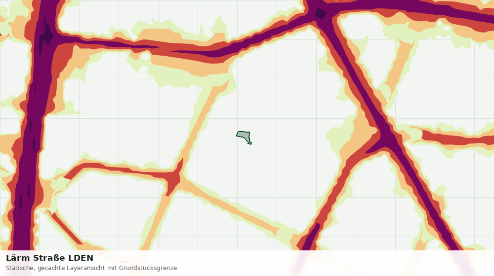 Statische Kartenansicht: Lärm Straße LDEN