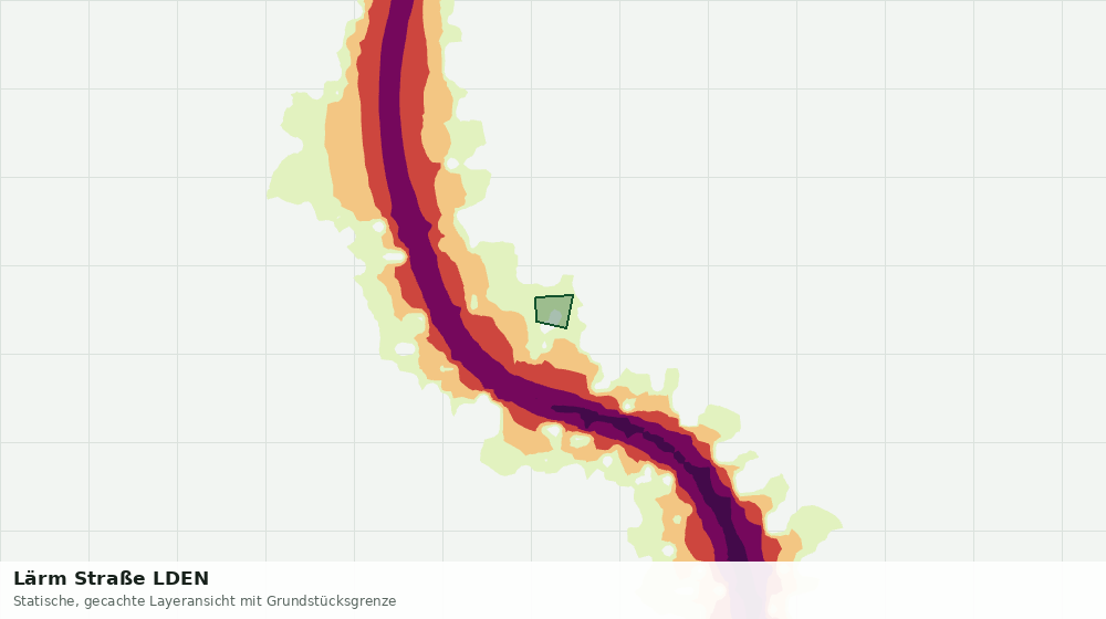 Statische Kartenansicht: Lärm Straße LDEN