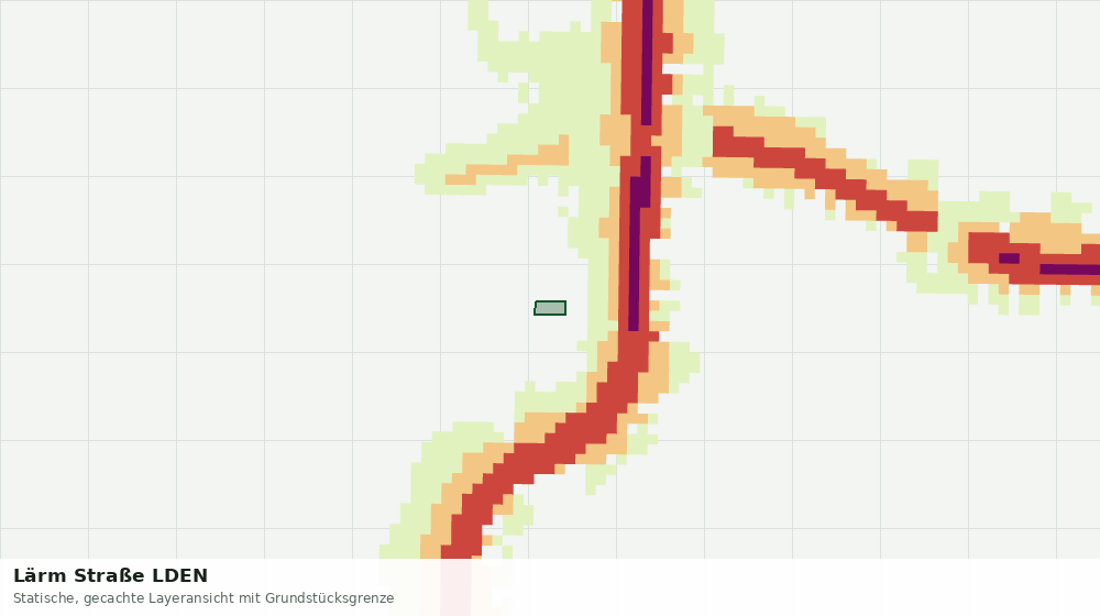 Statische Kartenansicht: Lärm Straße LDEN