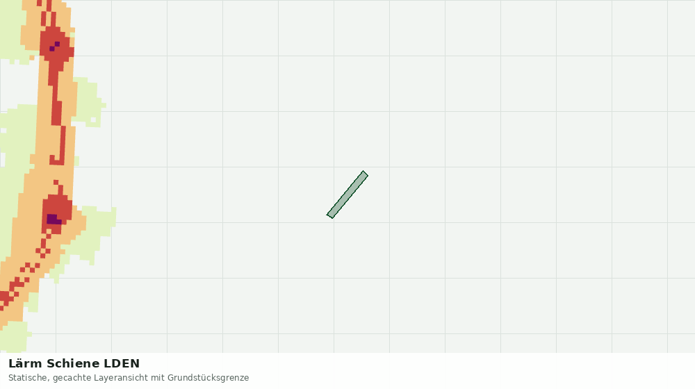 Statische Kartenansicht: Lärm Schiene LDEN