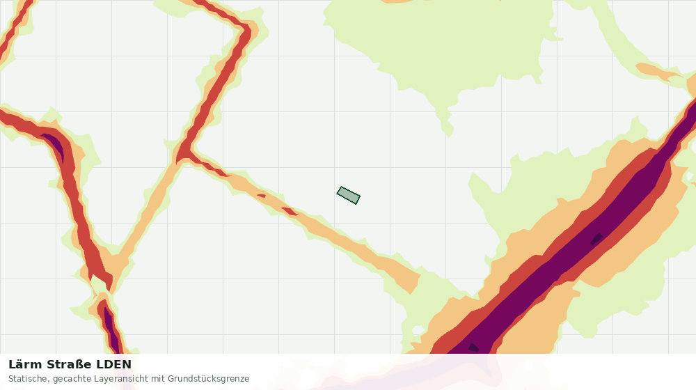 Statische Kartenansicht: Lärm Straße LDEN