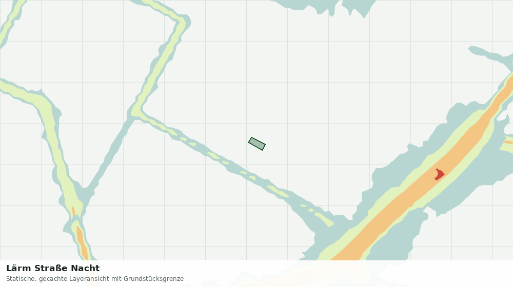 Statische Kartenansicht: Lärm Straße Nacht