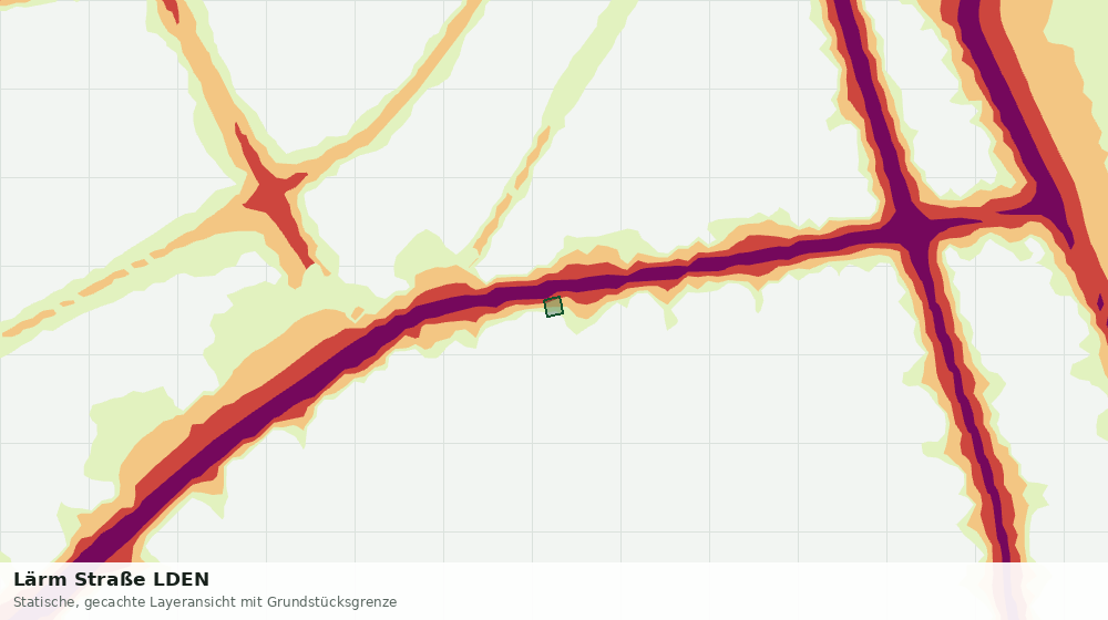 Statische Kartenansicht: Lärm Straße LDEN
