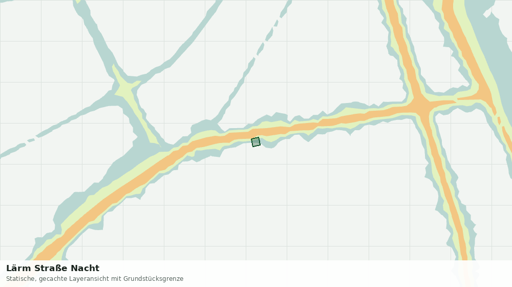 Statische Kartenansicht: Lärm Straße Nacht