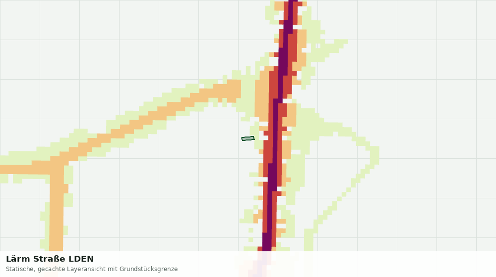 Statische Kartenansicht: Lärm Straße LDEN