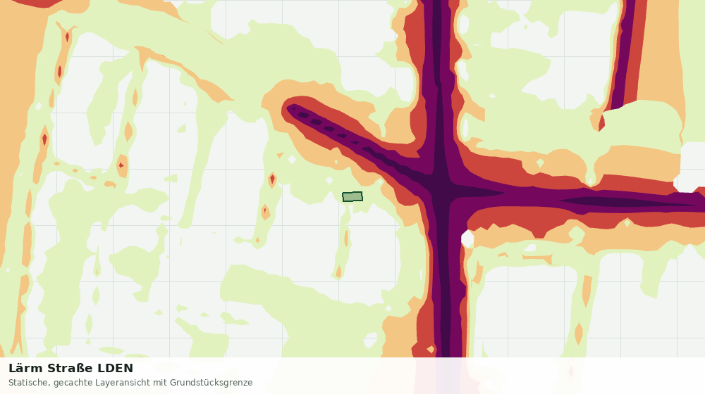 Statische Kartenansicht: Lärm Straße LDEN