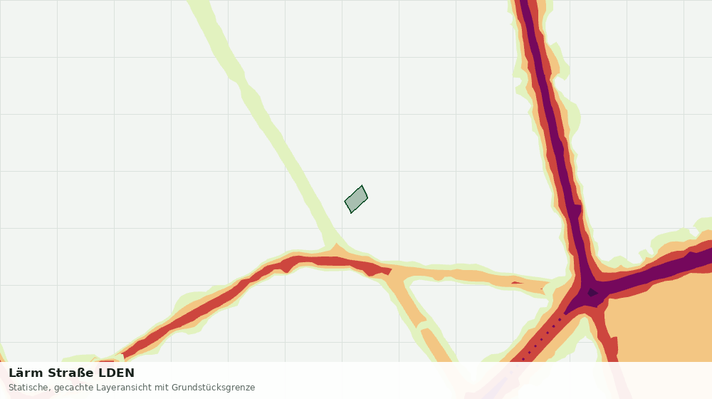 Statische Kartenansicht: Lärm Straße LDEN