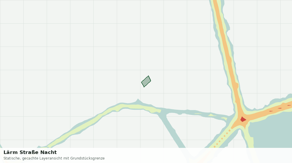 Statische Kartenansicht: Lärm Straße Nacht