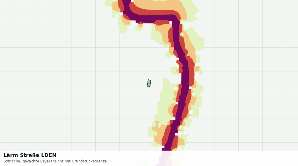 Statische Kartenansicht: Lärm Straße LDEN