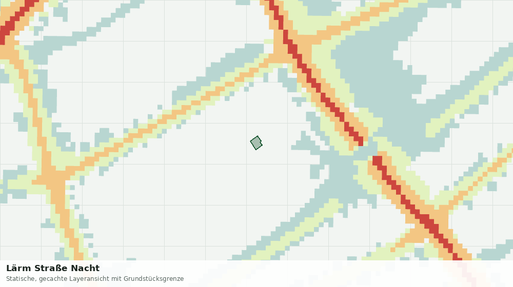Statische Kartenansicht: Lärm Straße Nacht