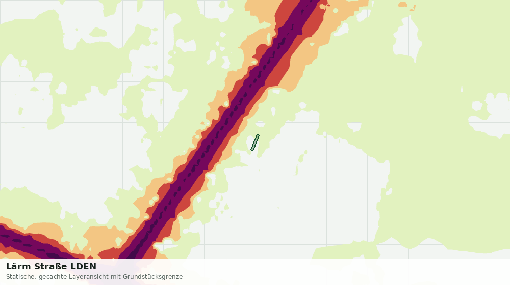 Statische Kartenansicht: Lärm Straße LDEN