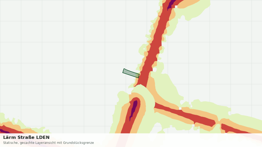 Statische Kartenansicht: Lärm Straße LDEN