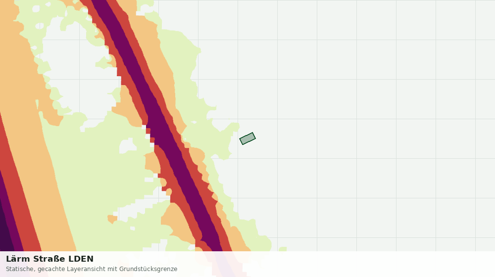 Statische Kartenansicht: Lärm Straße LDEN