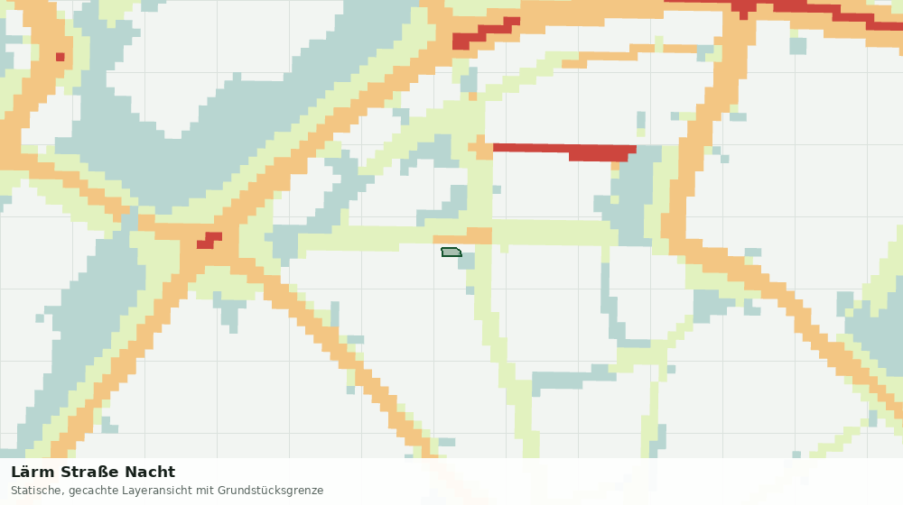 Statische Kartenansicht: Lärm Straße Nacht