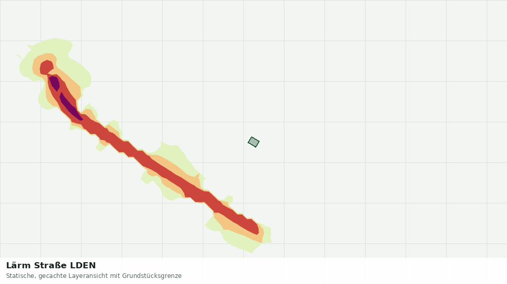 Statische Kartenansicht: Lärm Straße LDEN