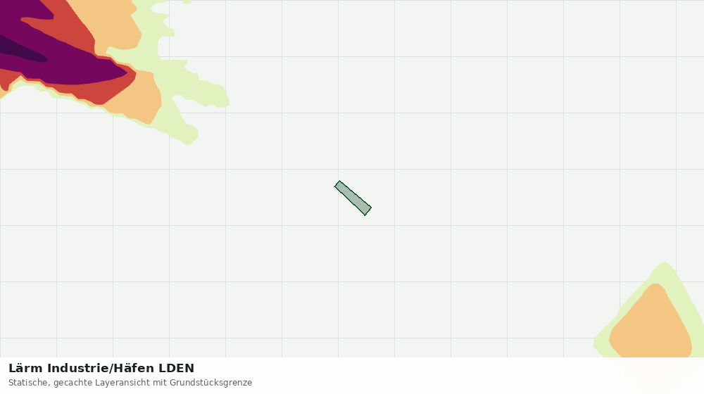 Statische Kartenansicht: Lärm Industrie/Häfen LDEN