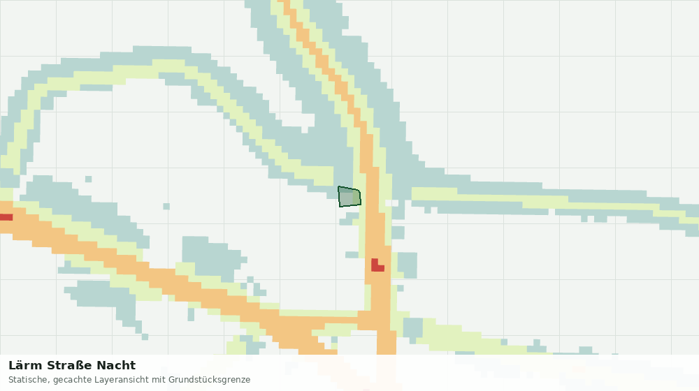 Statische Kartenansicht: Lärm Straße Nacht