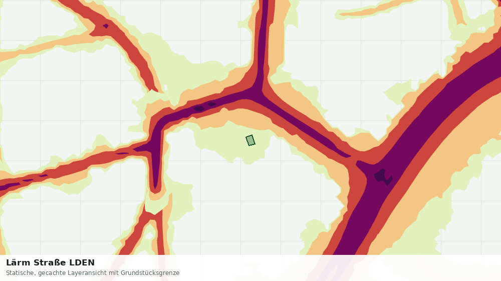 Statische Kartenansicht: Lärm Straße LDEN