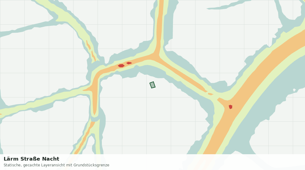 Statische Kartenansicht: Lärm Straße Nacht