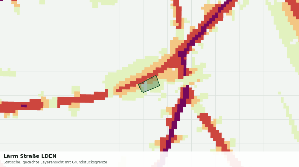 Statische Kartenansicht: Lärm Straße LDEN