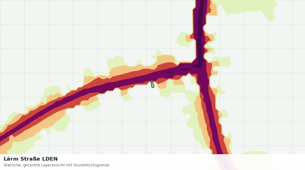 Statische Kartenansicht: Lärm Straße LDEN