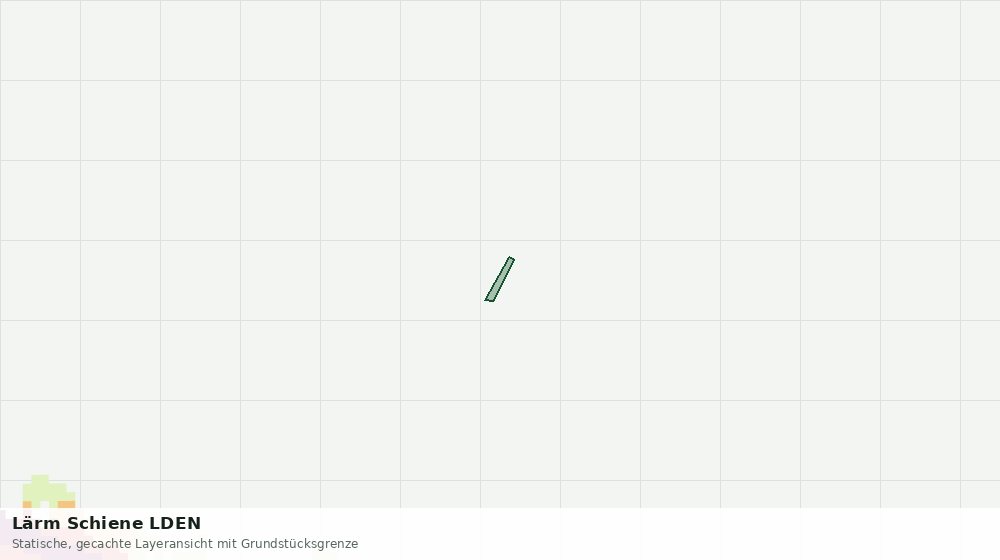 Statische Kartenansicht: Lärm Schiene LDEN