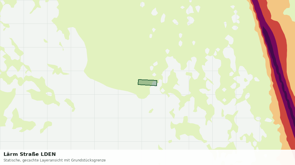 Statische Kartenansicht: Lärm Straße LDEN