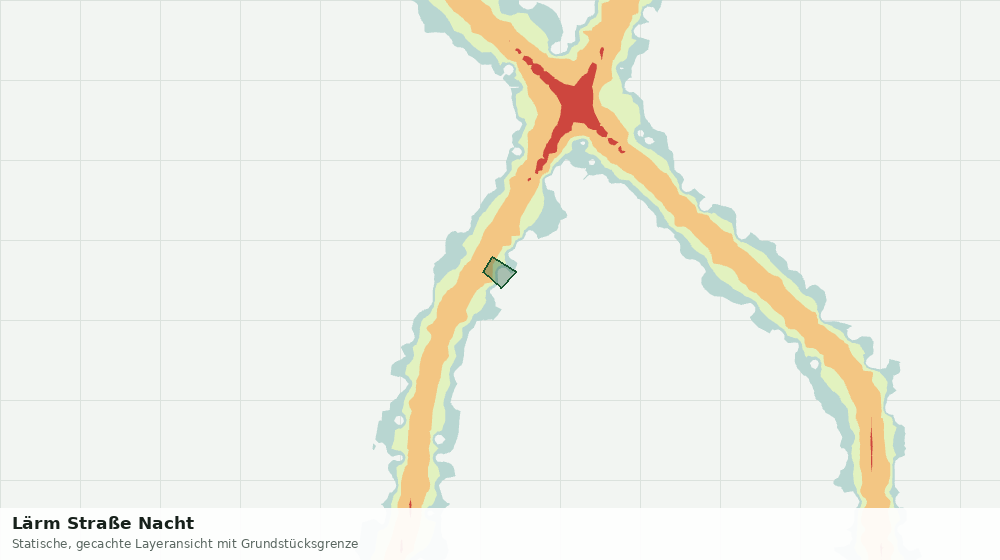 Statische Kartenansicht: Lärm Straße Nacht