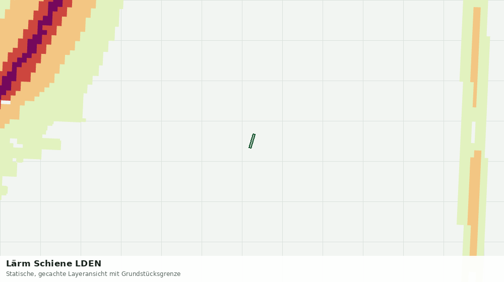 Statische Kartenansicht: Lärm Schiene LDEN