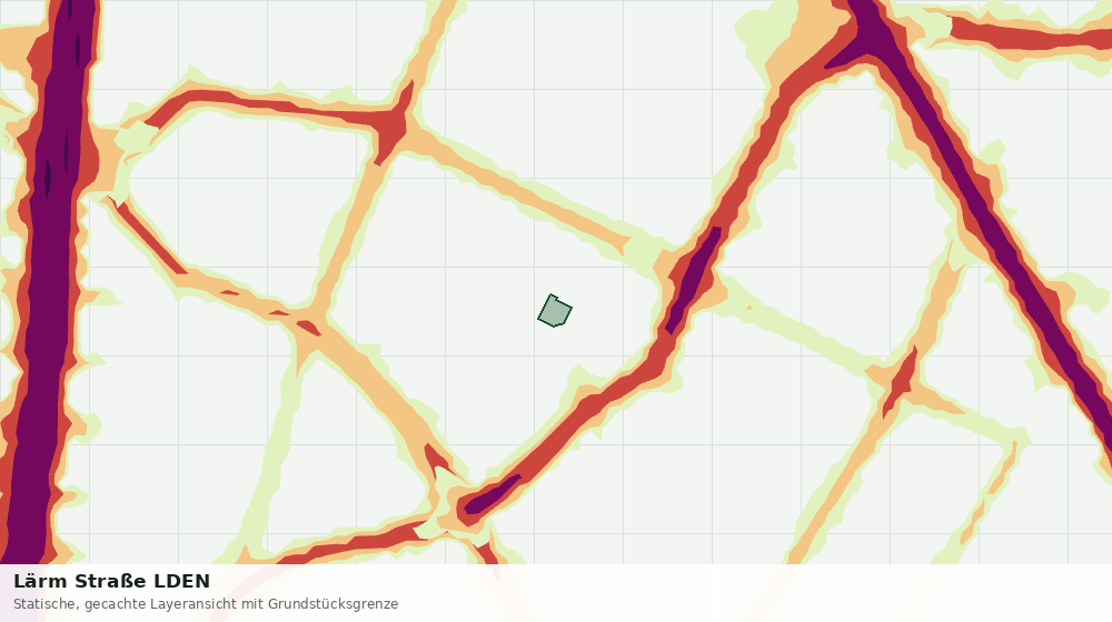 Statische Kartenansicht: Lärm Straße LDEN