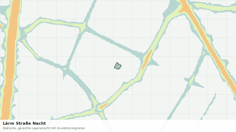 Statische Kartenansicht: Lärm Straße Nacht