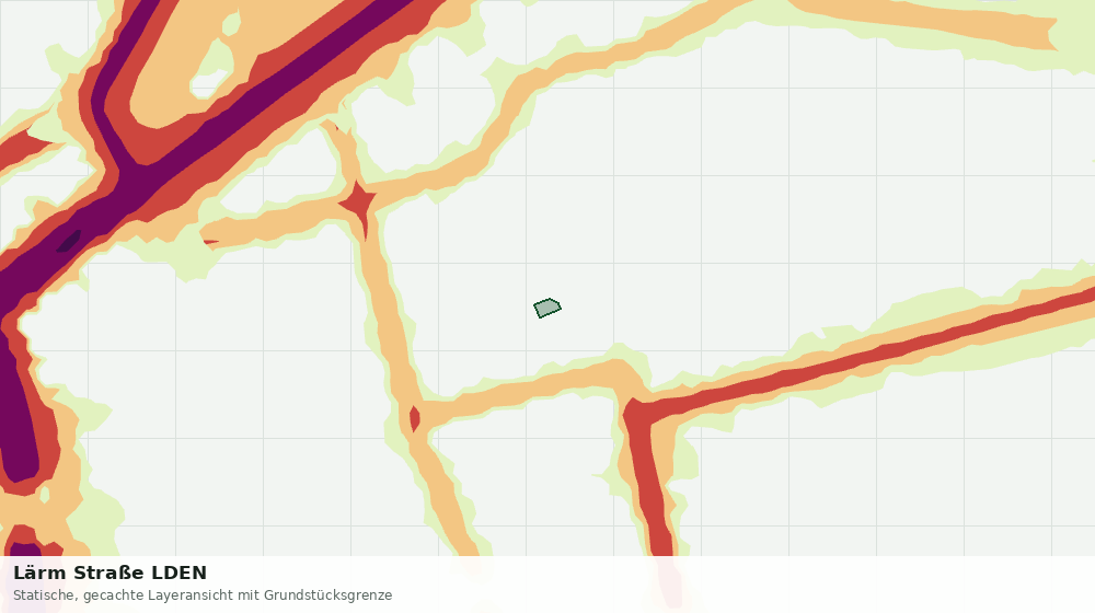 Statische Kartenansicht: Lärm Straße LDEN