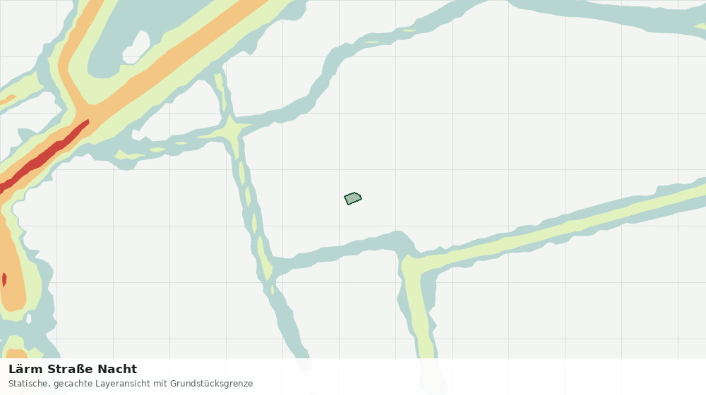 Statische Kartenansicht: Lärm Straße Nacht