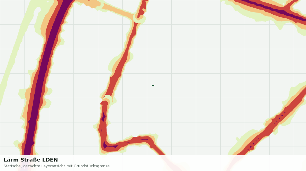 Statische Kartenansicht: Lärm Straße LDEN