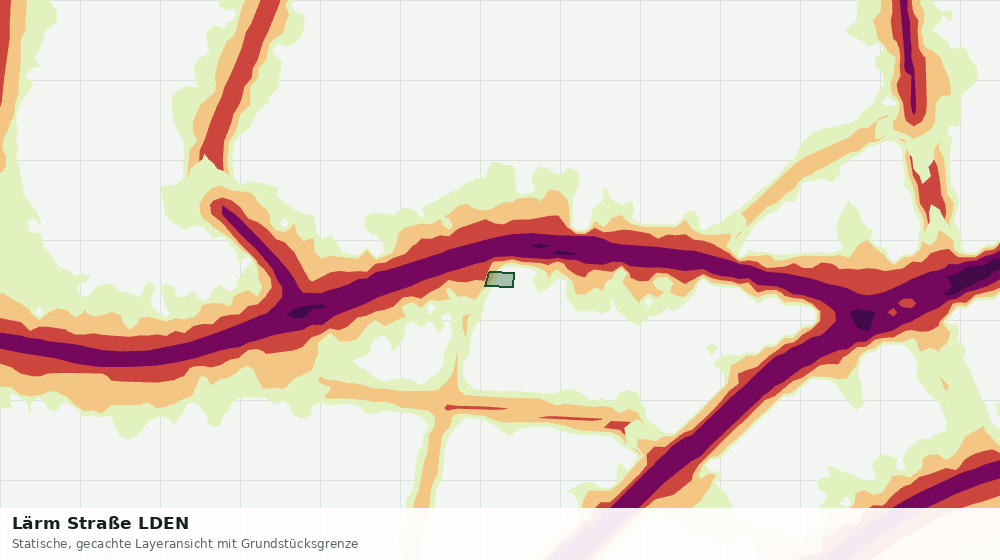 Statische Kartenansicht: Lärm Straße LDEN