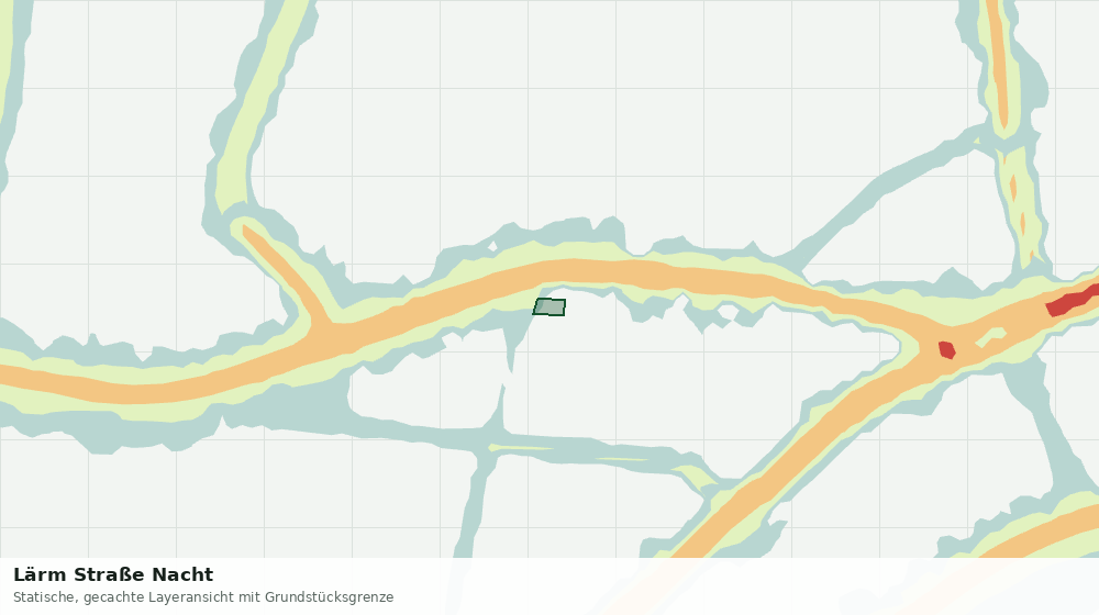 Statische Kartenansicht: Lärm Straße Nacht