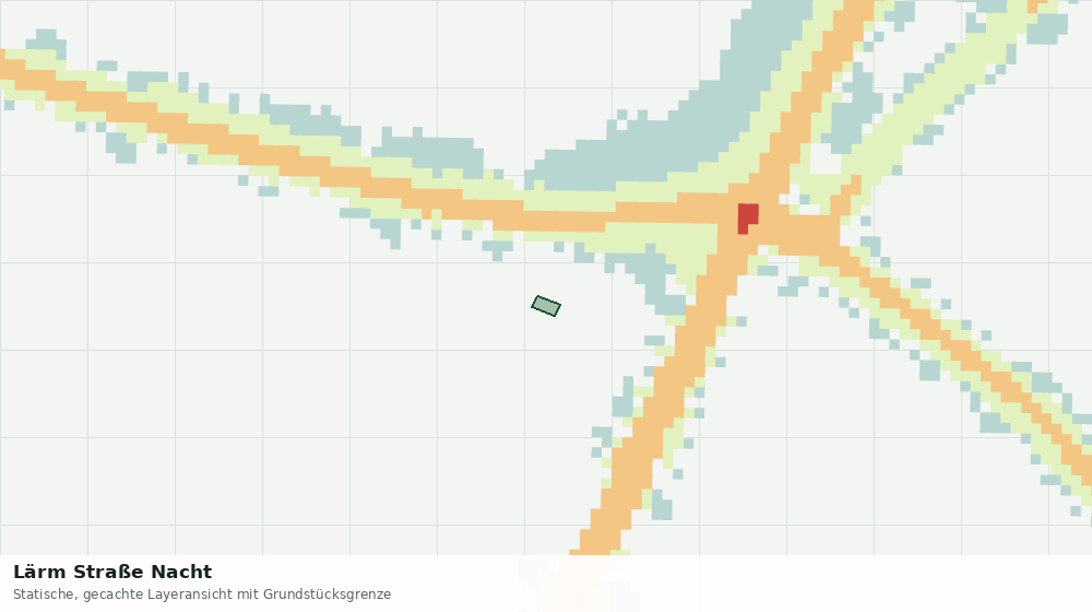Statische Kartenansicht: Lärm Straße Nacht