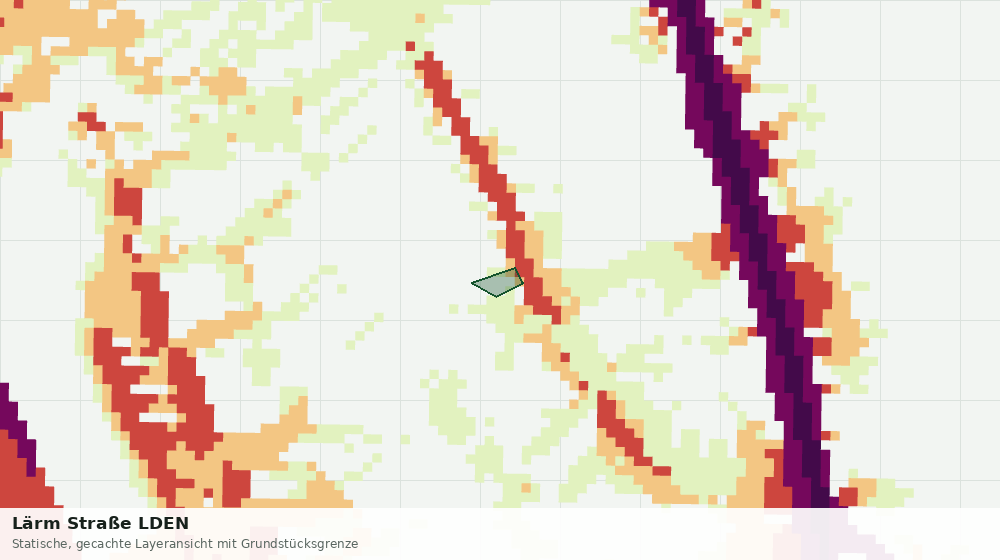 Statische Kartenansicht: Lärm Straße LDEN