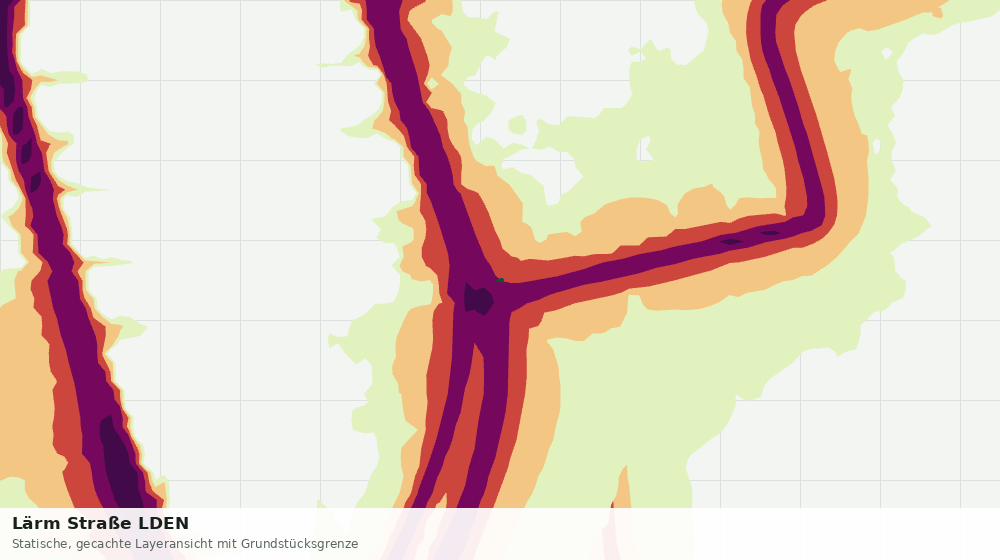 Statische Kartenansicht: Lärm Straße LDEN