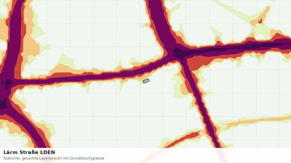 Statische Kartenansicht: Lärm Straße LDEN