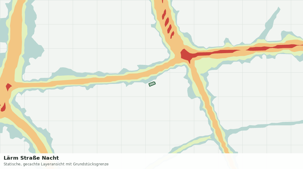 Statische Kartenansicht: Lärm Straße Nacht