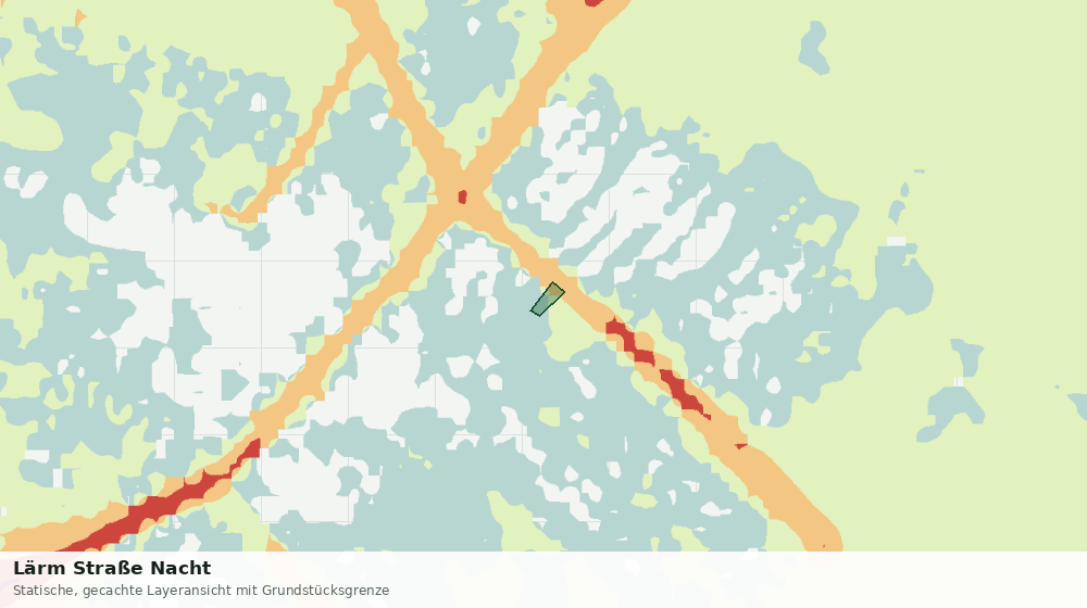 Statische Kartenansicht: Lärm Straße Nacht