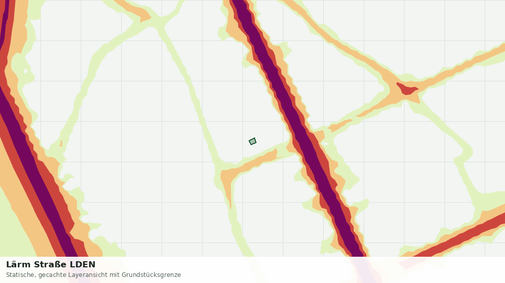 Statische Kartenansicht: Lärm Straße LDEN
