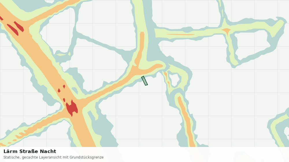 Statische Kartenansicht: Lärm Straße Nacht