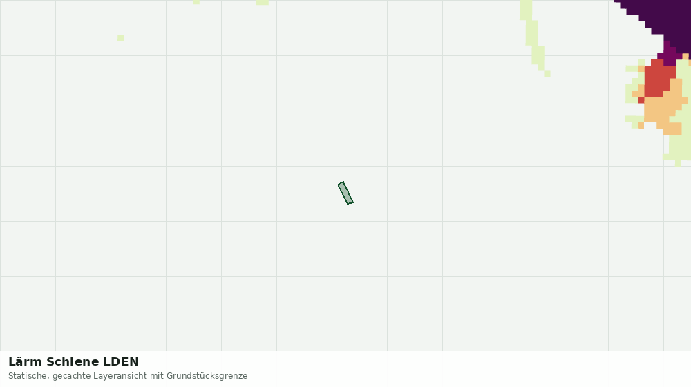 Statische Kartenansicht: Lärm Schiene LDEN