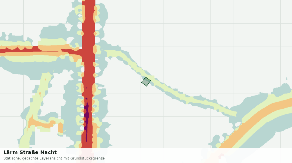 Statische Kartenansicht: Lärm Straße Nacht